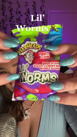 have you ever had lil’ worms? 🐛  #asmr #asmrcandy #smrsounds  #Inverted 