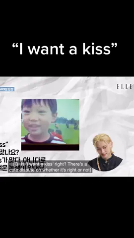 It wasn’t “I want a kiss” after all 😂🥹 #felix #straykids #yongbok #skz #stay #elle #interview #skzstay #youmakestraykidsstay #Kpop #kpopfyp #straykidsstay #KpopIdols #korea #leefelix 