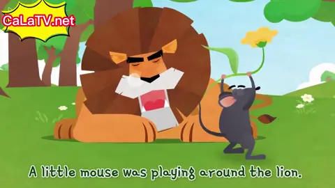 The Lion and the Mouse #hoctienganh  #truyentienganhchobe  #englishstory  #kidsenglish #learnenglish #tiktokkids