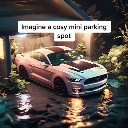 cosy mini parking spot #midjourney #midjourneyart #cars #digitalart #fy #fyp #foryou #viral 