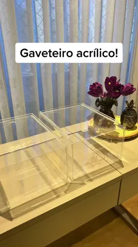 Já conhece nossas gavetas empilháveis acrilicas?? Organize os espaços e deixe a casa perfeita! #gaveta #gavetaorganizada 