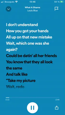 Wath A shame-leyla blue #spotify #leylablue désolé pour cette absence proposée moi des musiques 
