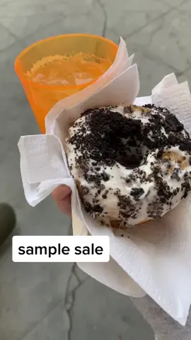 Weeee i love sample sales and also drinks and donuts @iamintentionallyblank 