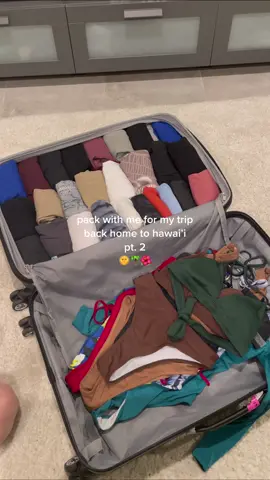 Overpacked as always🤭 Being home for the past 2 weeks has been the absolute best. It was a very much needed trip home, and now it’s time to get back to the grind.  Cheers to semester 6🩺 — #packing #hawaii #packwithme #vacation #vacay #trip #satisfying #aesthetic #thatgirl #productivity #clothes #swimwear #fyp #foryou #packingsuitcase #tripessentials #fypシ #tiataks #aestheticedits #travel #aestheticvideos #pack #Home #suitcase #luggage #beach #satisfyingvideo #vacaymode 