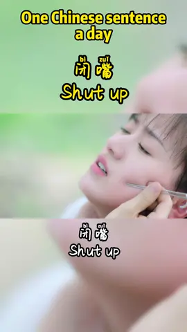 Shut up in Chinese#learnchinese #language #LearnOnTikTok #fyp #foryou #tiktok #chineseforbeginners #chinese #foryoupage #top #hsk #china