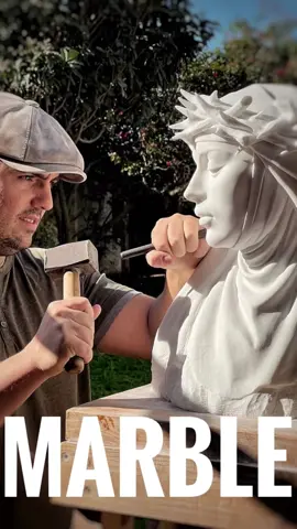 The making of a marble sculpture #marblesculpture #stonecarving #esculturademarmol #artistsoftiktok #artcollector #marblebust 