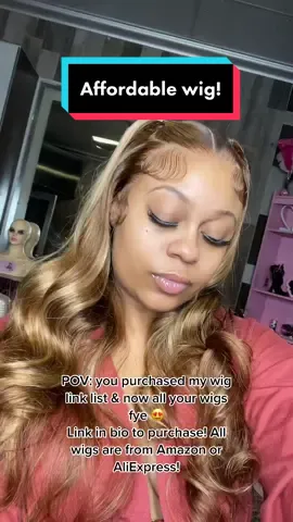 Link in bio to grab yours today! #ambermercedes #wigtiktok #13x6wig #lacefrontwig #lacewiginstall #lacefronttiktok #affordablewigs #weavetiktok #hairinfluencer #aliexpresswigs #wiglinks #hdlacewig #hdlace #hdlacefrontwiginstall #foryourpage #fyp 