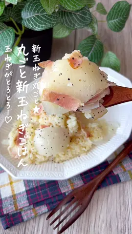 【365日時短料理】丸ごと新玉ねぎごはん♡♡ ⁡ ⁡ 新玉ねぎ丸ごと‼️ 炊飯器で作るので玉ねぎはとろとろ~🤤❤️ 簡単に作れるのでぜひお試しください🥹🥹 ⁡ ⁡ ⁡ 大人2人前 ⏰所要時間5分(炊飯時間は除く) ⁡ ⁡ Aお米1合 A水180ml A新玉ねぎ1個 Aベーコン4枚 Aコンソメ顆粒小さじ1 A塩コショウ適量 Aバター10g □ブラックペッパー適量 ⁡ ⁡ 準 ベーコンは1cm幅に切っておく。 ⁡ 1 炊飯器の内釜にAを入れて通常通りに炊飯する。 ⁡ 2 軽く混ぜ、器に盛りお好みでブラックペッパーをちらす。 ⁡ ⁡ ⁡ ⁡ 投稿が良いと思ったらイイネお願いします︎👍🏻 ̖́- 作ってほしいものがあったらぜひコメントしてね💬 ⁡ ⁡ #あぴ玉ねぎ料理 #あぴベーコン料理 #あぴ炊き込みごはん このタグからほかのレシピも見れます🏷𓈒𓏸︎ ⁡ ⁡ ⁡ ⁡ ⁡ ⁡ ―――――――――――――――――― ︎︎︎︎︎︎ ⁡ ⁡ 𓎩作って下さったレシピは ハッシュタグ ☛ 【 #あぴレシピ 】 タグ付け ☛ 【 @apii_cook 】 ぜひ教えてください🙏❤️ ⁡ ⁡ ⁡ ―――――――――――――――――― ⁡ ⁡ ⁡ ⁡ ⁡  ⑅⃛ こちらのアカウントもぜひフォローお願いします🙇🏻‍♀️❤ ⁡  ⚖ダイエット @apii_diet52 👩🏻メイン @babyfacey__  🏠 収納 @apii_mini 🛍 ショップ @selectshop_apii ⁡ ⁡ ⁡ ⁡  ┈┈┈┈┈┈┈┈┈┈┈┈┈┈┈┈┈┈┈┈┈┈┈┈┈┈┈┈┈  ⁡ ⁡ ⁡ ⁡ ⁡ ⁡ ⁡ #時短料理 #時短レシピ #簡単ごはん #簡単料理レシピ  #炊き込みご飯 #炊き込みごはん #炊き込みご飯レシピ  #混ぜごはん #混ぜご飯 #新玉ねぎレシピ #新玉ねぎ #ベーコンレシピ #玉ねぎレシピ #こどもごはん #幼児食レシピ 