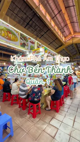 Khám phá khu ẩm thực bên trong chợ Bến Thành #VietNamToiYeu #foodfestontiktok #LearnOnTikTok #ancungtiktok #reviewanngon #dicungphuc #chobenthanh #foodtour 