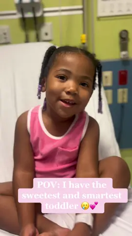 Chosen love for me to ask her these little “Interview” questions lol 😂💕 Yes, shes fine. Just had a very minor injury! #fyp #toddlertalkingtip #toddlertalk #blackgirltiktok #toddlerlearningactivities 