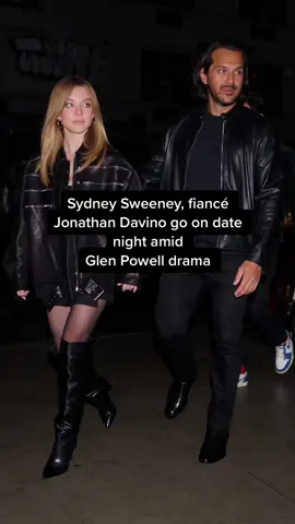 #SydneySweeney and #JonathanDavino are spotted out on a date night amid #GlenPowell rumors. Full story in our bio 👀