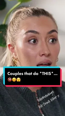 Couples talking about their *bedroom antics* to other people…?!! 🥴🫣 Full episode out now! 🎙️  #wednesdayswedrinkwine #sophieandmelissa 