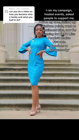 Replying to @._.kori._ The link to vote is in my bio or you can donate to my cashapp $skykennedyy thank you🧡💚👑 #famu #misshbcu #skykennedyy #hbcu #classof24 #hbcupride 
