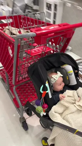 Push a stroller and shopping cart at the same time #mom #momhack #moms #momlife #baby #toddler #momtok #fyp #momsover30 #MomsofTikTok #babiesoftiktok  #target #shopping 