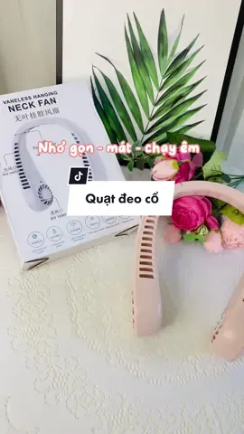 Chiếc quạt đeo cổ nhỏ gọn mà mát lắm nhe 😍😍 #quatdeoco #quatmini #muataitiktok 