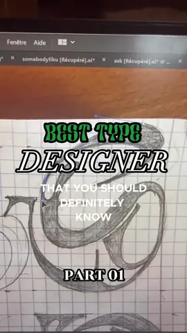 PART 01 | Introduce you one of the best typography designer, Rémi Volclair! Check out his profile for more and give some support! IG : rembagram ⛓✨ #graphicfuel #graphicdesign #typography  #typedesigner #fonts #aestheticfonts #bestfont #typedesign #futuristic #viralvideo 