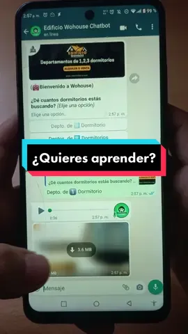 Aprende a crear tu propio ChatBot #parati #cursosonline #tendencias #chatbotparawhatsapp #latam #per 