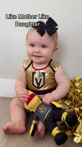 GO KNIGHTS GO!💛🖤 #NHL #stanleycupplayoffs #fyp #fypシ #foryoupage #hockey #cheerleading #baby #trending @NHL @Vegas Golden Knights 