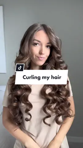 My go to hairstyle for special occasions🤍 I do brush out my curls for a looser look. Just not shown in video. #longhair #hairstyle #hairtok #hairgoals #haircurlingtutorial 