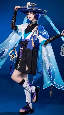 Model Showcase: #GenshinImpact Wanderer #cosplaycostume 💙💙 #wanderercosplay : C07049 AAA (The hat is an extra option.) #wig : C07052 #shoes : C07050 Tap bio link to shop.💖 #cosfun #genshinimpactcosplay  #genshinscaramouche #genshinwanderer #cosplay #cosplayer #cosplayshop 