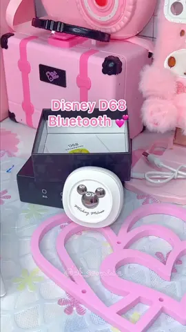 Disney D68 earphones 💕 #racunintiktok #tiktokshop #disneyearphones #bluetooth #smallsize #mickeymouse #earbuds #wireless #milopink🎀 