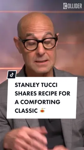 Citadel's Stanley Tucci shares a failproof recipe for the ultimate comfort food! #citadel #stanleytucci #interview #shorts Russo Brothers, Prime Video, recipes, cooking