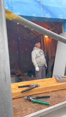 Finishing the job in the rain only makes it that much more satisfying 🌧️  #TorontoRoofing #TorontoBuilder #BuildersOfInsta #Roofing #TorontoHomes