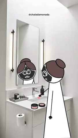 When i use my black face mask 🫣 #facemask #blackfacemask #skincare #facialmask #funnyanimation #animetiktok #مقاطع_ضحك 