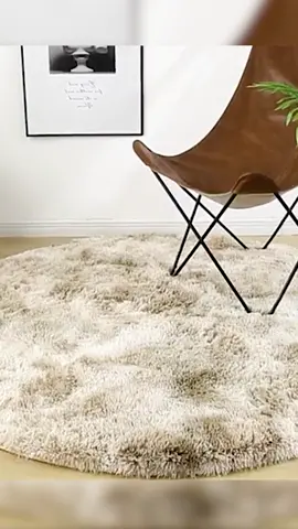 Thảm lông hình tròn decor phòng khách #homedecor #thamlongtraisan #thamlongtron #thamlongdecor #thamlongtron 