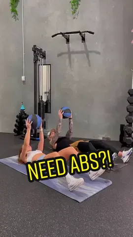 🔥Need CORE❓ 👉🏼You ask and you shall receive. Join Coach Miranda and myself for some Ab work. Grab yourself a medicine ball (5-10lbs) for this burner of an ab routine. 4️⃣ Exercises - 20 Reps Each  (10 for beginner - 30 for advanced)  1️⃣ Med Ball Sit Ups 2️⃣ Med Ball Sit up + Tap 3️⃣ Med Ball Twists 4️⃣ Med Ball Mountain Climbers (regular Plank if you need a modification) Enjoy!  Personal Trainer: @mininthegym and @scottythetrainer  📍Location: @fitacademycanada Studio #FITAcademy . . . . . #abs #core #coreworkout #muscle #fitfam #igreel #reels #workout #Fitness #reelsinstagram #gym #gymtime #transformationtuesday #music #trending #vanfitfam