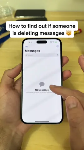 How to find out if someone has been deleting their messages and recover them 🤯 #iphonetips #iphonetricks 