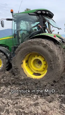 Show me a farmer who hasn’t been stuck in the mud and ill show you a liar! Anyways im almost ready for the rain, this sun has had us working too hard 😅 #potatoes #potatotiktok #farmtok #johndeere #redpotatoes 