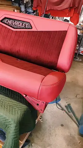 OBS Bench seat with custom logo...#juliosupholsteryshop #upholstery #fyp #valley #956rgv 