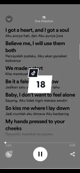 18 - One Direction #lyrics #music #18 #onedirection #fyp #spotify #viral #trending #xyzbca 