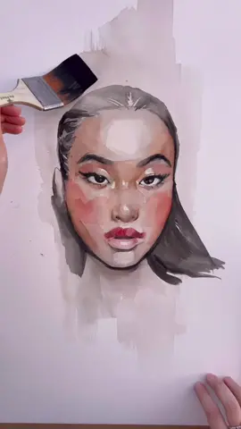 Painting with no sketch #artistsoftiktok #artist #art #drawing #contemporaryart #visualart #artworkontiktok #sydneyartist #painting #watercolorart #artworkontiktok 