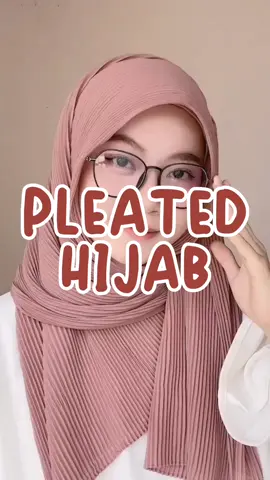 PLEATED HIJAB with hijab tutorial for sisters with eye glasses 🥰 Click the yellow basket 😍 #muslim #hijab #pleatedhijab #hijabi #hijabtutorial #eyeglasses #fyp 