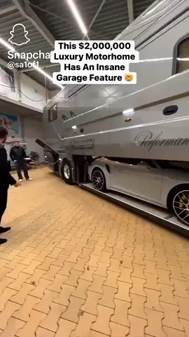 Check out this Luxury Motorhome with a car underneath!!! #luxaryrv #motorhome #motorcoach #sportscar #porche911 @LuxuryJets @Luxary Cars @RV Lifestyle Expert | RV Tips 
