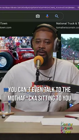 You can’t spit game next to drag racing tractors. 🚜 #TheDannyBrownShow Ep. 14 #TDBS #dannybrown #tractor #podcast