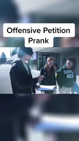 Offensive Petition Prank#prank #funny #fypage #pranks 