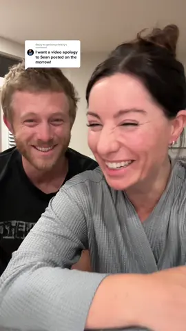 Replying to @getbizzychrizzy  the apology that you, and sean, have been waiting for lol  #couplecomedy #marriagehumor #marriagecomedy #husbandsoftiktok #husbandsbelike #husbandsbelikethat #wivesbelike #marriage 