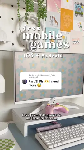 Replying to @girllikeapearl_06 Free games that are ACTUALLY fun?! Heck ya😌 - - - #freegames #mobile #mobilegames #iosgames #androidgames #iphonegames #iphone #android #free #indiegame #gaming #gamer #gamingcommunity #GamerGirl #WomenInGaming #pcgamer #pcgaming #cozygamer #cozygaming #girlgamer #games #videogames 
