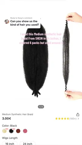 Replying to @Sway Here is the exact one I ordered. One pack has 8 strands, I divided one strand into two for one twist :)                                  #minitwists #minitwisthairstyles #protectivestyles #naturalhair #fypシ 