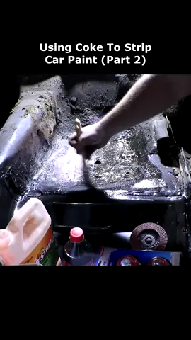 Using Coke To Strip Car Paint (Part 2) #car #rebuild #repair