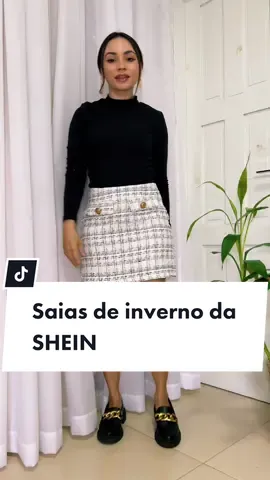 Saias de inverno da shein que vou usar! Gostou de algum look?   Para desconto EXTRA na SHEIN:  🤑USE o Código de indicação BR46485B ganhe 10,00 nas compras a partir de  200 reais (vai em perfil>minha indicação)sempre q comprar esse valor, já vai aparecer automaticamente no final da sua compra. #sheinbr #lookshein #saiashein #saiainverno #fashiontiktok #moda #sheindicas #sheinbr #descontoshein #compreinashein #lookinverno #looksaojoao 
