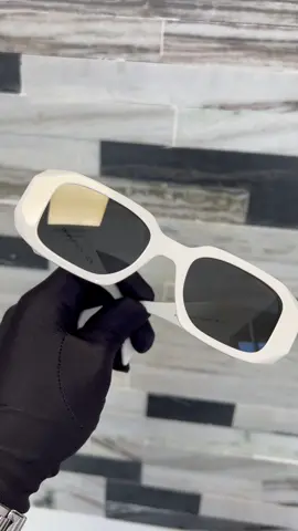 Prada White Sunglasses🤍  Prada Sunglasses Model SPR-17W (142-5S0)  DM for Inquiries! #glasses #sunglasses #fashion  