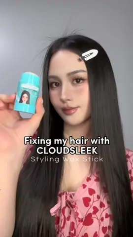Cloudsleek styling wax stick by @cloudbeautyofficial no more bad hair day! 🥰😍 with vitamins good for the hair pa! 🥰 #cloudbeauty #cloudsleek #cloudsleekstylingwaxstick 