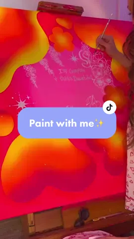💗🖌️ #paintwithme #artistsoftiktok #abstractpainting #abstractartist 