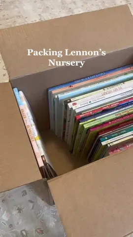 Bitterswet goodbyes,  now to go plan out a new book wall 🥰 #babybookwall #bookwallreset #packing #moving #newhome #babynursery #morherhood #momtok #babytok 