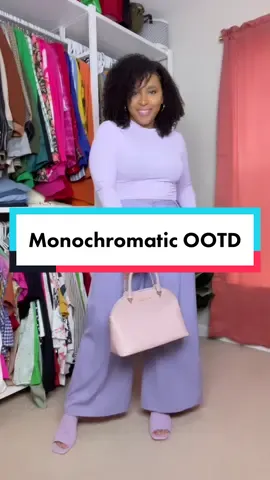 OOTD: monochromatic outfit idea 💜 #howtostyle #waystostyle #springoutfitideas #monochromeoutfit #monochromaticoutfit 
