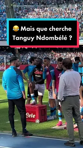 😂 Mais que cherche Tanguy #Ndombélé ? #football #napoli #beINExperience 